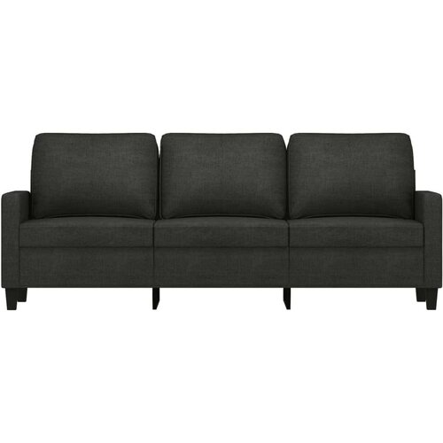  Trosjed od tkanine Crna 180 cm Slike