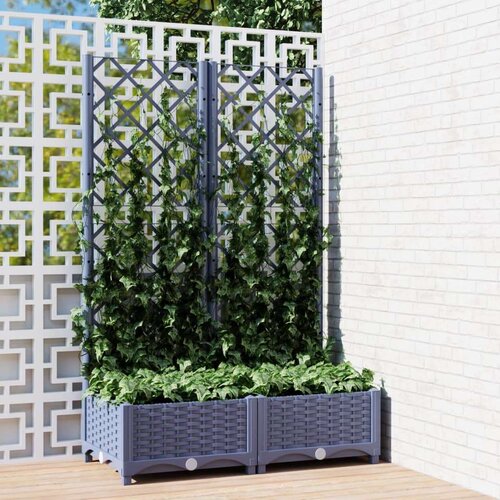  Sadilica s rešetkom tamnosiva 80 x 40 x 121 5 cm pp Cijene