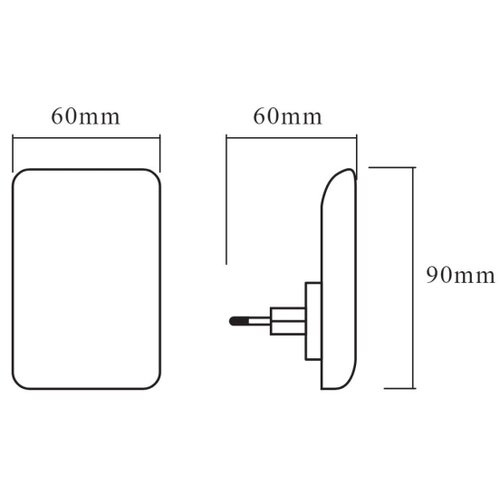 Osram LED noćno svetlo sa senzorom sumraka LUNETTA LED/0,3W/230V Slike
