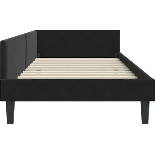  Kutni okvir kreveta s uzglavljem Crna 80 cm x 200 cm Bar&amp;scaron;un Slike