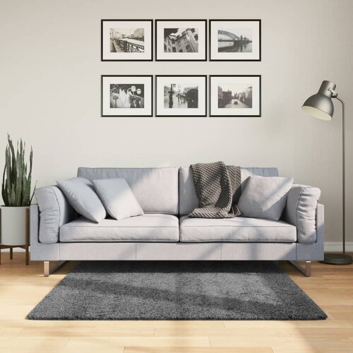 vidaXL Tepih OVIEDO kratkih vlakana antracit 120 x 120 cm Cijene