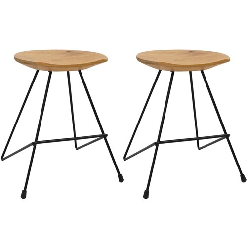 vidaXL Stolčki 2 kosa iz trdne tikovine, (20944728) Cene