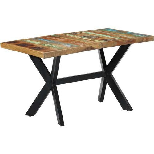  Blagovaonski stol od masivnog obnovljenog drva 140 x 70 x 75 cm Cene