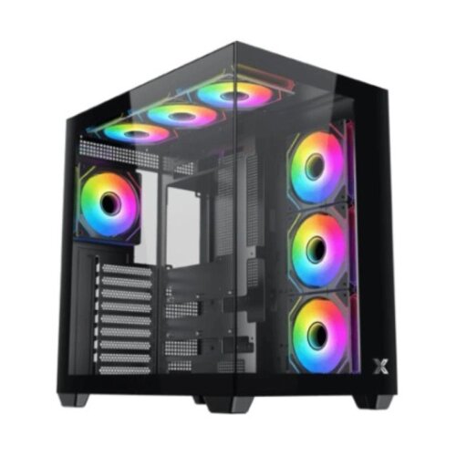 Xigmatek Kuci&amp;scaron;te Aqua V Air Gaming/ATX/Micro ATX/Mini ITX/ARGB/bez napajanja/crna Slike