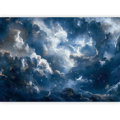  Foto tapeta - Astronomical Wonders: Clouds and Stars in Harmonious Combination 100x70 Slike