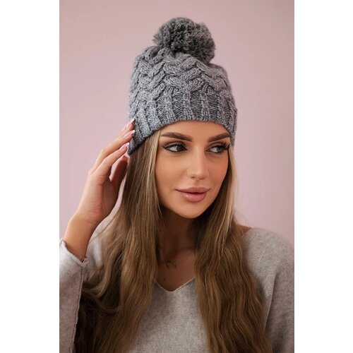 Kesi Cap with fleece Waleria K307 light gray Cijene