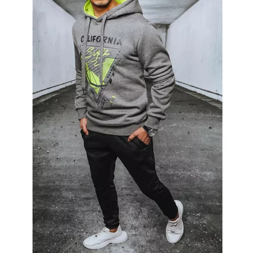 DStreet AX0565 gray and black men's tracksuit
