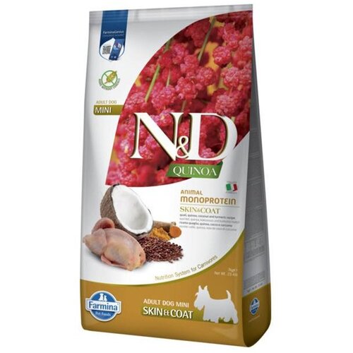 N&amp;amp;d Hrana za pse Quinoa Adult Mini Skin &amp;amp; Coat Quail, 800g Slike