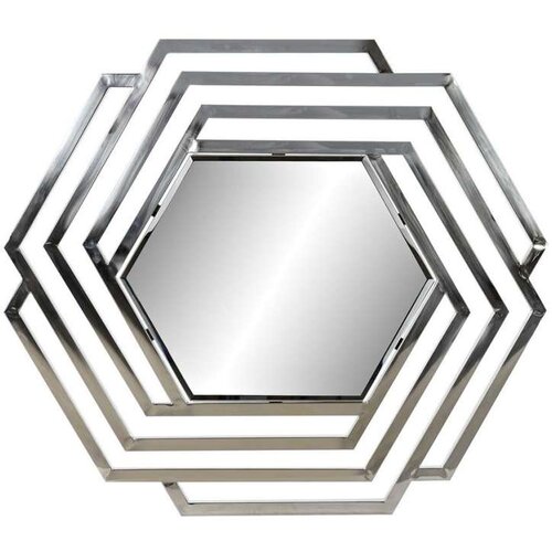  Zidno ogledalo DKD Home Decor Kristal Srebrna Nehrđajući Čelik Shabby Chic (71 x 2 x 81 cm) Slike