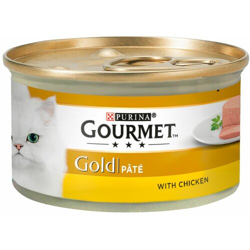 Purina gourmet gold vlažna hrana za mačke piletina 85 g Slike