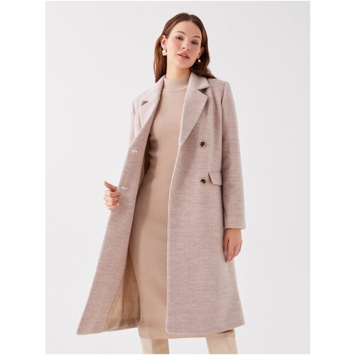 LC Waikiki Jacket Collar Straight Long Sleeve Thick Women&amp;#039;s Stamped Coat Slike