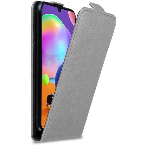 Cadorabo Ohi&scaron;je, združljivo z Samsung Galaxy A31 v titanovo siva - Za&scaron;čitni ovitek v obliki flipa z magnetnim zapiranjem, (20564145) Cene