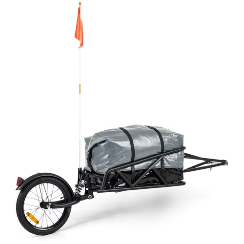 Klarfit Follower, komplet kolesarske prikolice, 16 "kolo, nosilnost 35 kg, 120 l transportna torba