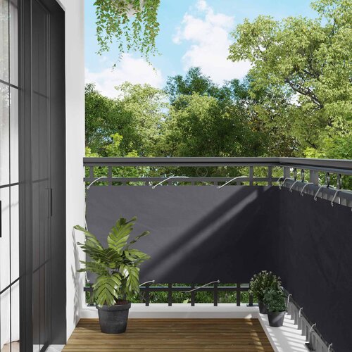  Balcony ekran Antracit 75 x 200 cm PU prekriveni oksford alu Cijene