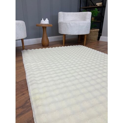 Conceptum Hypnose puffy bubble duz - cream cream carpet (100 x 200) Slike