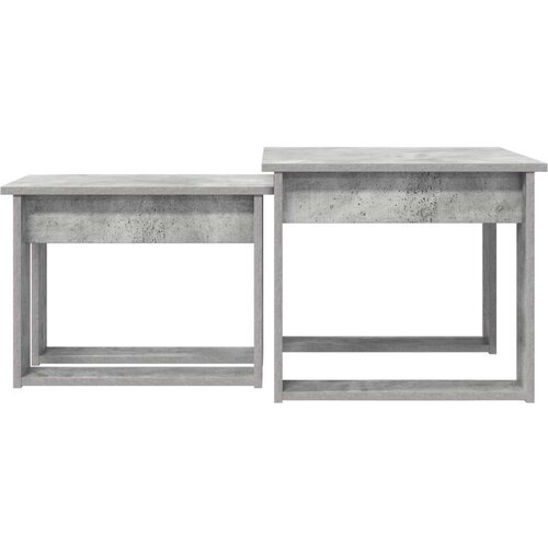  Set stolića za kavu 2 pcs Betonski sivi Konstruirano drvo Slike