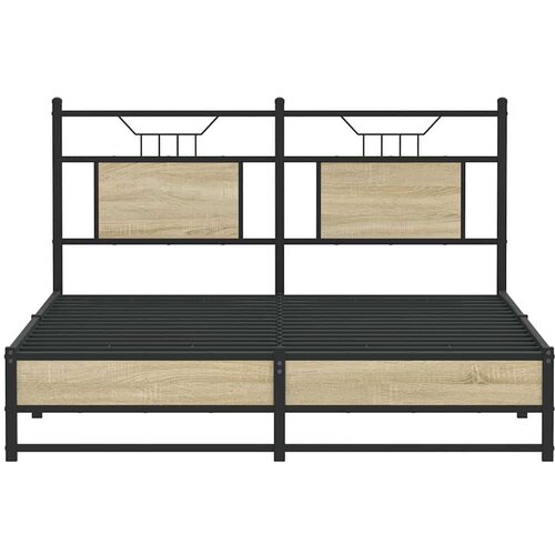 VidaXL okvir kreveta bez madraca boja hrasta sonome 140x190 cm drveni Slike