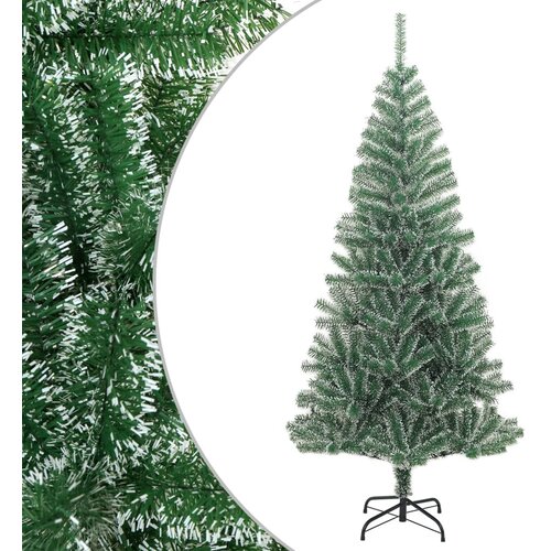 vidaXL Umetna novoletna jelka s snegom zelena 210 cm Cene