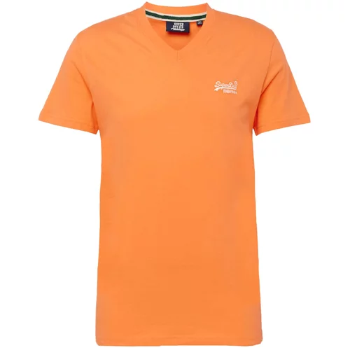Superdry Majica oranžna / bela
