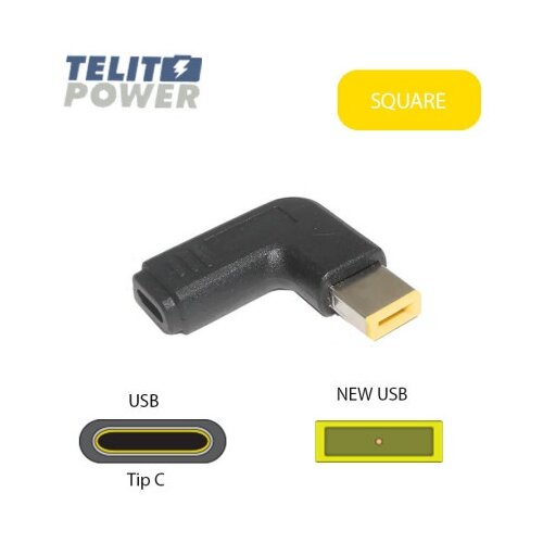  Laptop adapter za napajanje, DC konektor USB C na SQUARE za LENOVO modele ( 4854 ) Slike