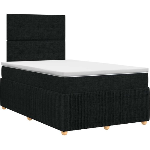  Boxspring krevet s madracem Crna 120 x 200 cm Tkanina Slike