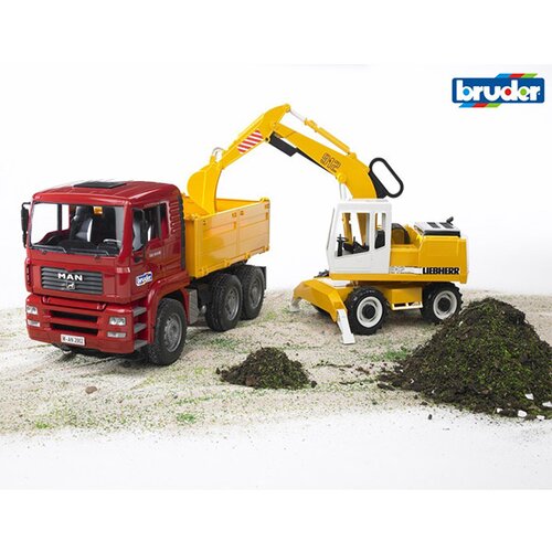 Bruder Kamion MAN sa rovokopačem Liebherr 02751 Cene