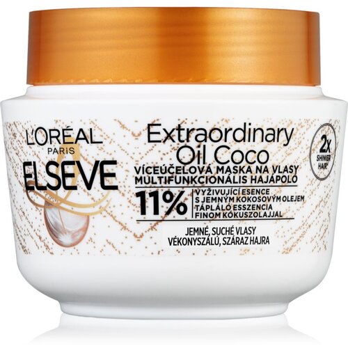 L´Oréal Paris Elseve Extraordinary Oil Coconut hranjiva maska za normalnu i suhu kosu s kokosovim uljem 300 ml Cijene