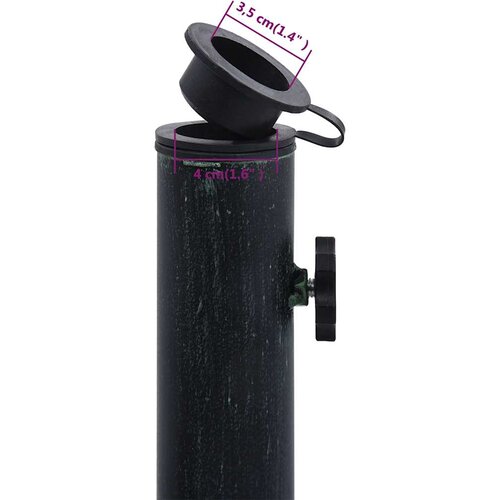  Stalak za suncobran zeleni 9 kg 40 cm od lijevanog željeza Slike