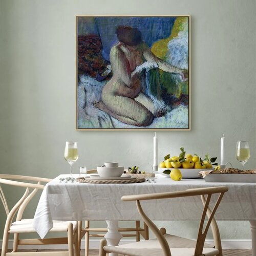  Slika - Edgar Degas – After the Bath 80x80 U prirodnom drvenom okviru Cene