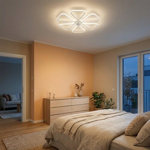 Brilagi LED prigu&amp;scaron;iva plafonski ventilator LED/38W/230V prečnik 76 cm bela + daljinski upravljač Slike