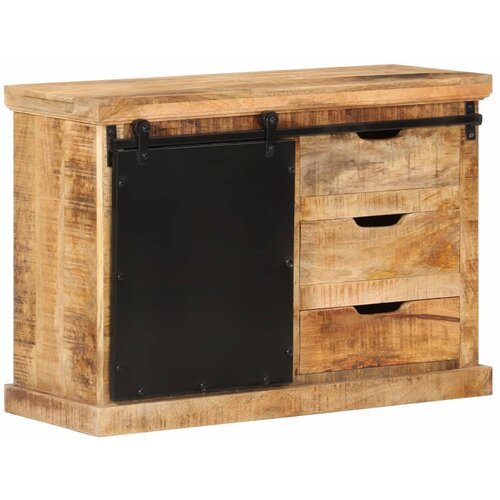 VidaXL Komoda 80x30x55 cm trden robusten mangov les in kovina Slike