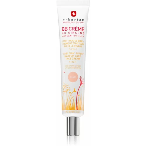 Erborian BB Cream tonirana krema za popoln videz kože SPF 20 veliko pakiranje odtenek Clair 45 ml