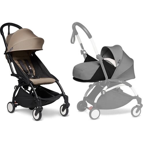 Stokke yoyo kolica za bebe 2U1 - taupe & grey (ram+ 6+tekstil + set za novorodjence) Cene