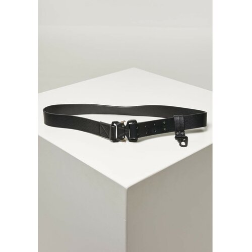 Urban Classics imitation leather belt with hook black Slike