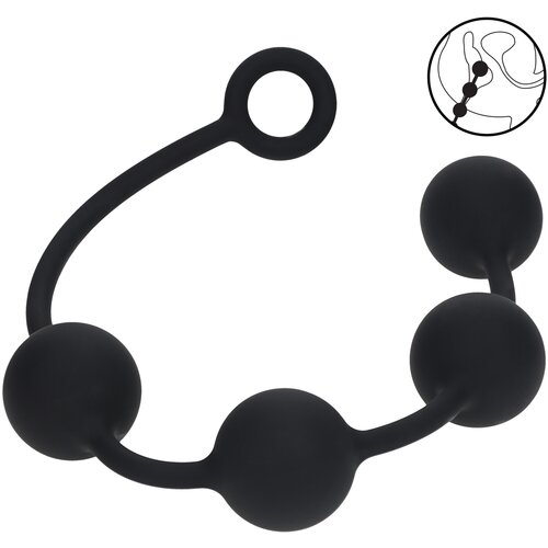 Levelz Round Silicone Anal Balls XL 50mm Black Slike