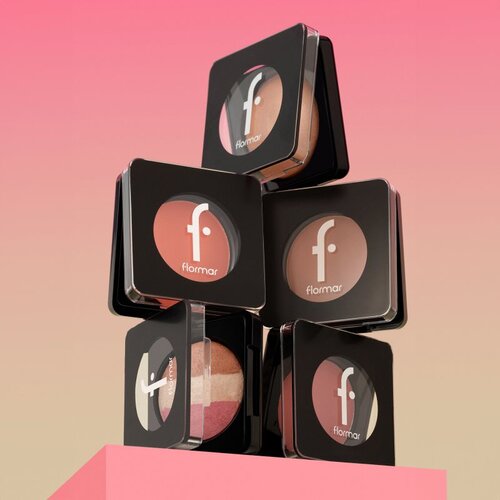 Flormar Blush-On Baked Rdečilo za posvetlitev odtenek 040 Shimmer Pink 4 g Slike