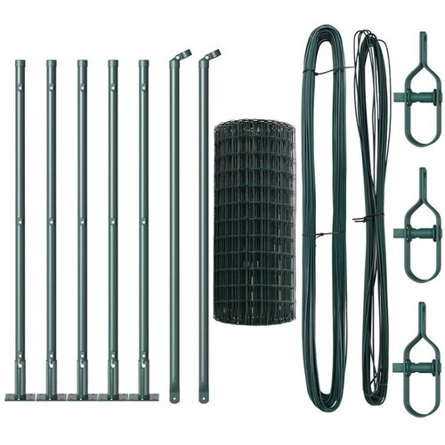 Euro ograde s 7 flangiranim postovima 0.4x10 m Galvanizirani čelik Cijene