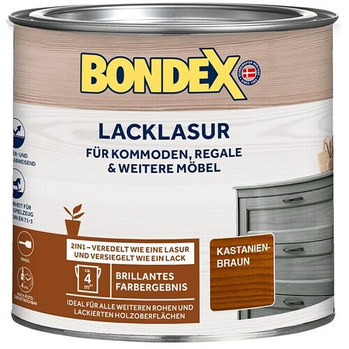 BONDEX Lak lazura (375 ml, kostanjevo rjava, svilnati sijaj) Cene