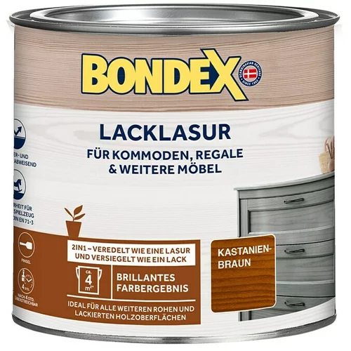 BONDEX Lazura (Kestenjasto smeđe boje, 375 ml, Svilenkasti sjaj)