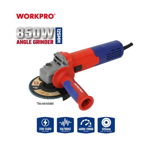 WorkPro wp472049 Električna ugaona brusilica 850W (sa regulacijom brzine), 125 mm ( WP472049 ) Slike