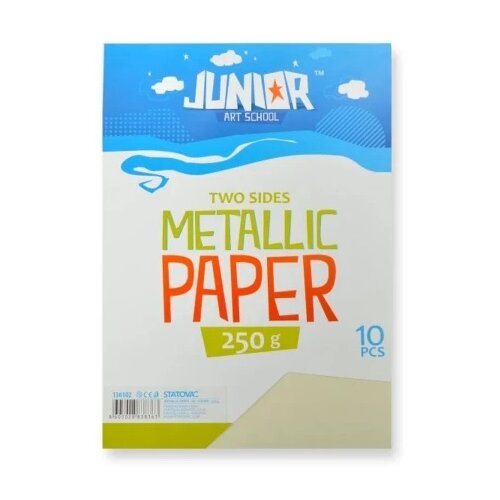 Junior jolly metallic paper papir metalik a4 250g 10k - odaberite nijansu krem ( 136102 ) Cene