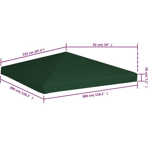  Pokrov za sjenicu 310 g/m&amp;sup2; 3 x 3 m zeleni Slike