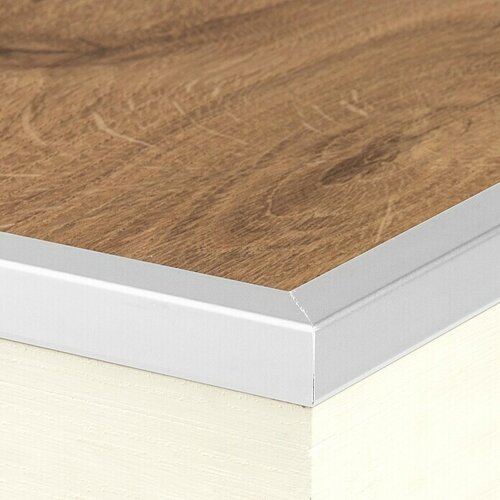 LOGOCLIC Kotni profil 277 (Srebrne barve, 2,7 m x 15 mm x 15 mm, Vrsta montaže: Lepljenje) Slike