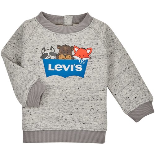 Levi&amp;#039;s Puloverji CREWNECK CAMP FRIENDS Siva Slike
