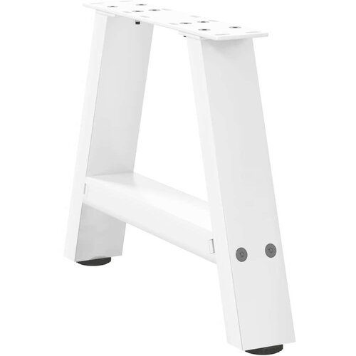 VidaXL Noge za klub stolić A-oblika 2 kom Bijele 30 x (30-31) cm Čelik - Bijela 30 x (30-31) cm 1 Slike