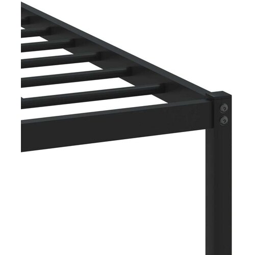 VidaXL Metalni okvir kreveta s uzglavljem boja hrasta 120 x 200 cm Slike