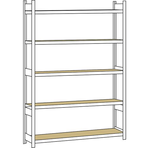 SCHULTE Širok regal, z iverno ploščo, višina 3000 mm, širina 2500 mm, osnovni regal, globina 400 mm Cene