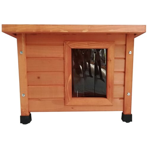  Zunanja mačja hišica XL 68,5x54x51,5 cm les rjava Cene