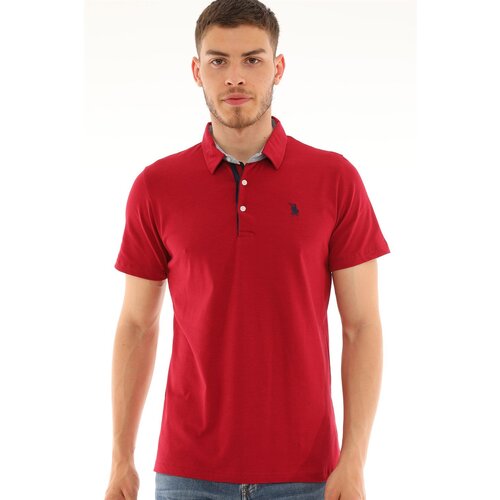 Dewberry T8582 MEN'S T-SHIRT-BURGUNDY Slike
