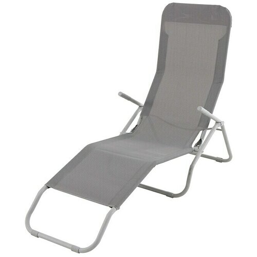 SUNFUN Marissa Ležaljka za plažu (D x Š x V: 136 x 61 x 102 cm, Svijetlosiva, Čelik, Preklopno) Cijene